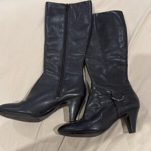 Black knee high boots